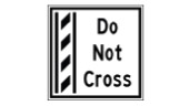 Vehicles cannot change lanes into or out of a high-occupancy vehicle lane in this area.