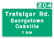 Freeway interchanges or exits have numbers that correspond to the distance from the beginning of the freeway. For example, interchange number 204 on Highway 401 is 204 kilometres from Windsor, where the freeway begins. Distances can be calculated by subtracting one interchange number from another.