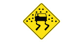 Pavement is slippery when wet. Slow down and drive with caution