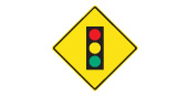 Traffic lights ahead. Slow down